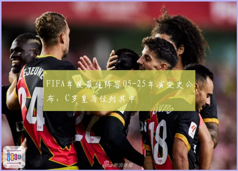 FIFA年度最佳阵容05-25年演变史公布，C罗皇马位列其中